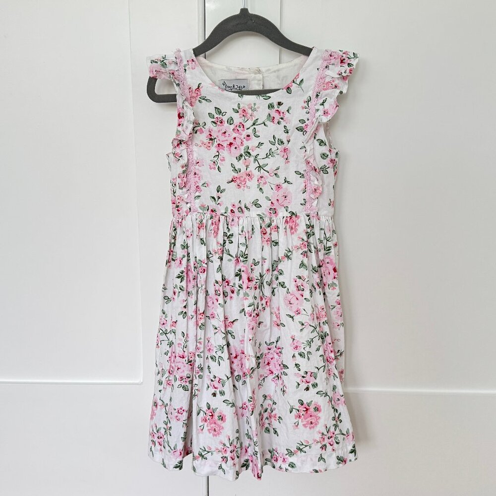 PIPPA & JULIE  floral ruffle dress (Girls Size 6)